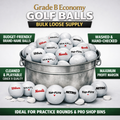 Grade B Economy Golf Balls – Bulk Loose Supply